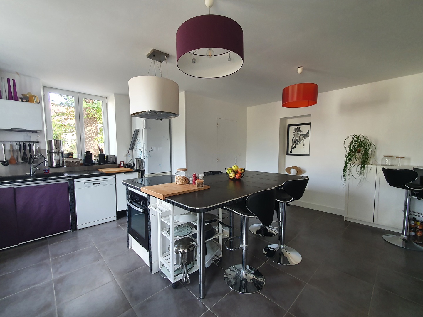 Maison de village avec beau jardin et dépendances