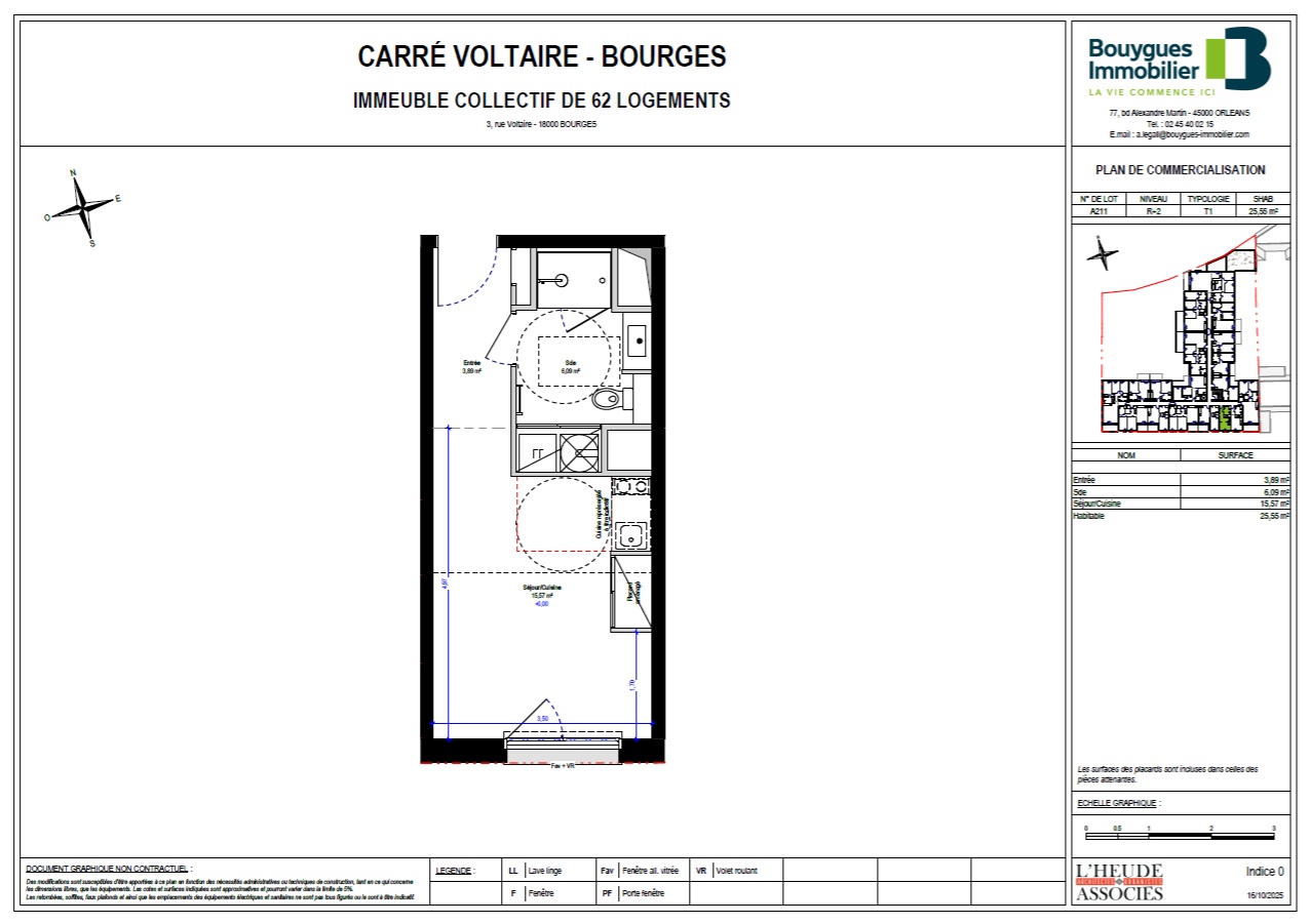 Studio, programme neuf « Le Carré Voltaire » en plein centre ville de BOURGES - Image principale