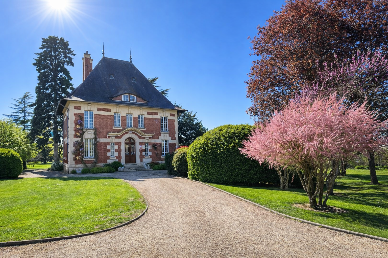 Proche Bourges – Magnifique propriété du XXème avec parc arboré