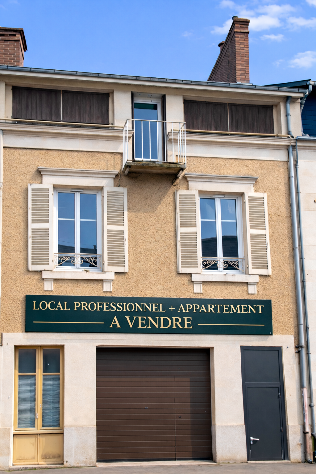 Ensemble mixte à vendre quartier Baffier – Local professionnel entrepôt avec bureaux et appartement de 5 pièces - Image principale