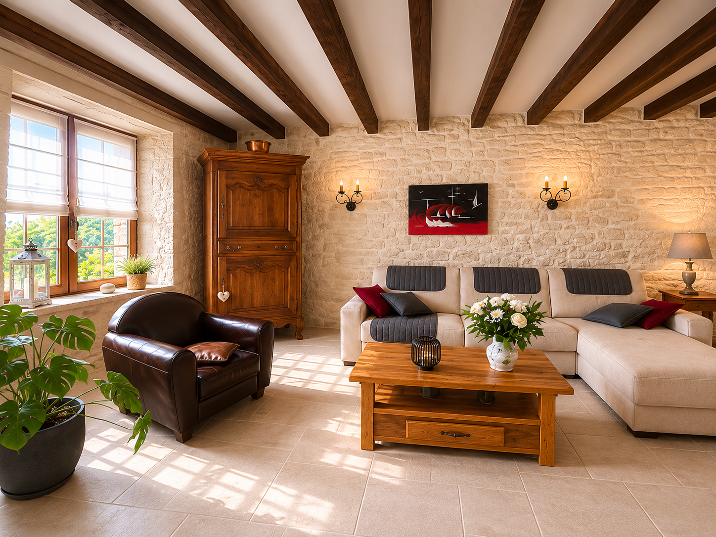 Maison de charme rénovée située à la campagne à 7 kms de Saint Florent sur Cher